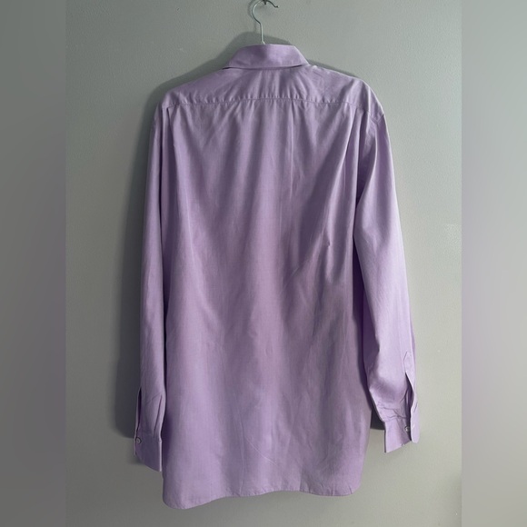 $755 Kiton Pastel Purple Button Down Dress Shirt - Picture 4 of 4